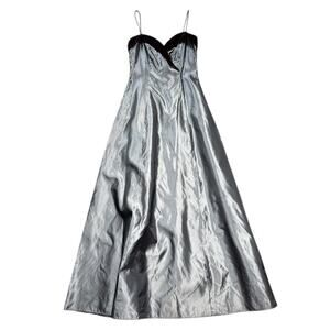 Vintage 80s Satin Evening Dress